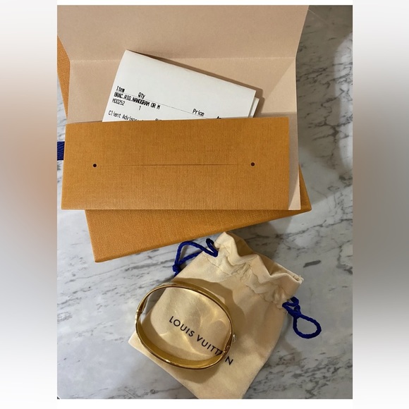 100% Authentic Louis Vuitton Bracelet Gold - Picture 10 of 12